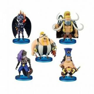 Pre - One Piece World Collectable Figure Beast Pirates 1 All 5 - Type Set 70mm