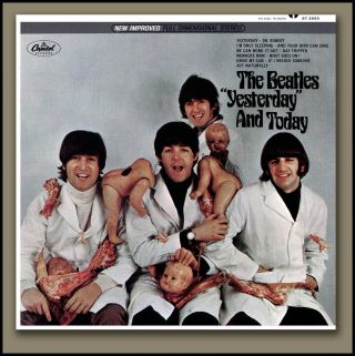 The Beatles Butcher Cover " Quotations " Lettering W/ Recall Letter