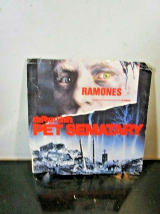The Ramones Pet Sematary 7” Vinyl Single Record
