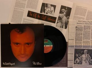 Phil Collins - No Jacket Required - 1985 Us Promo Inserts (nm) Ultrasonic