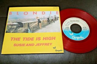 Blondie The Tide Is High Red Vinyl 1980 El Salvador 7 " Promo 45 Wave Reggae