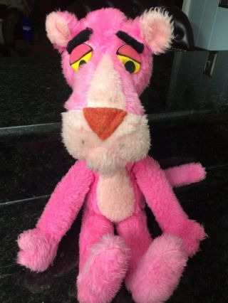 Vintage 1964 Plush Pink Panther Toy By Mighty Star Mirisch - Geoffrey Rare