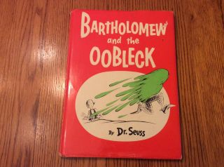 Vintage 1949 Book Bartholomew And The Oobleck By Dr Seuss With Dust Cover Good