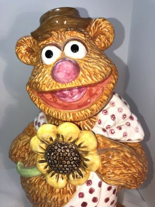 Fozzie Bear Cookie Jar Treasure Craft Muppets Jim Henson Vintage Perfect 2