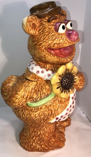 Fozzie Bear Cookie Jar Treasure Craft Muppets Jim Henson Vintage Perfect 3