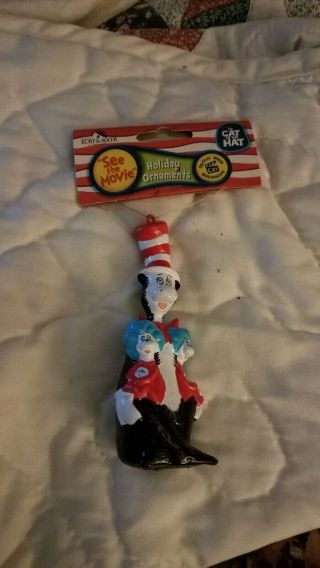 Dr Seuss Cat In The Hat Kurt S Adler Holiday Christmas Ornament Thing 1 & 2