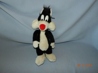 Sylvester Cat 17 " Plush Warner Bros 1990 Mighty Star Looney Tunes Stuffed Animal