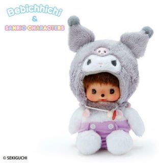 Hello Kitty Sanrio X Bebichhichi Stuffed Toy Kuromi Plush Doll Limited Rare F/s