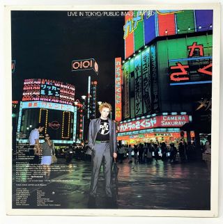 Public Image Limited,  Pil Vinyl,  Lp,  Record " Live In Tokyo " Uk W/poster