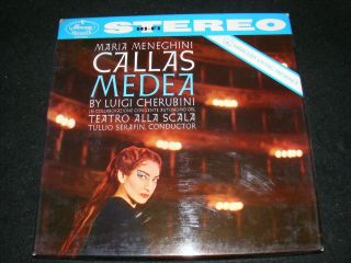Maria Callas Medea Mercury Stereo Banner 3 Lp Box With Book La Scalla Serafin