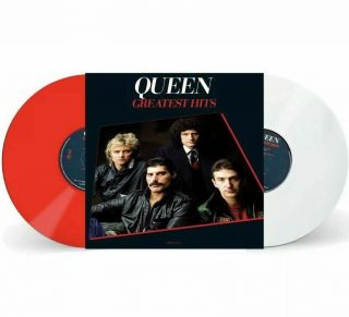 Queen Greatest Hits 2 Lp Red & White Vinyl Exclusive Gatefold Cover
