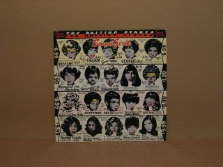 The Rolling Stones Some Girls Lp Vinyl Vg,  Coc 39108 Uncensored Die - Cut Cover