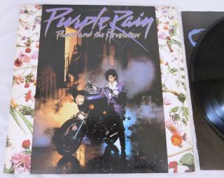 Prince - Purple Rain - 1984 Vinyl Lp - 25110 - 1 Wb With Poster Exc/exc