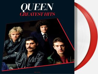 Queen Greatest Hits 2lp Color Vinyl Red White Walmart Freddie Mercury