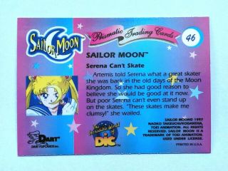 Vintage Sailor Moon Serena Prismatic Trading Card Dart Dic TOEI Prism 46 2
