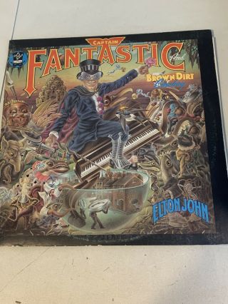 Captain Fantastic And The Brown Dirt Cowboy Elton John 1975 Vinyl Album Poster