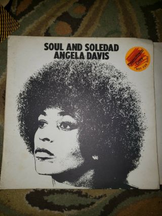 Angela Davis Soul And Soledad Nm,  Promo Wlp Black Panthers Political Americana