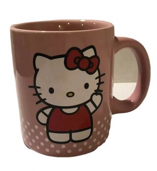 Hello Kitty Cafe Exclusive Ceramic Coffee Mug White With Kitty Image