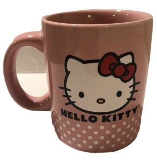 Hello Kitty Cafe Exclusive Ceramic Coffee Mug White With Kitty Image 2