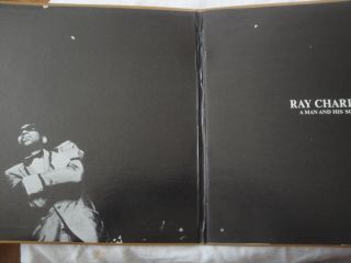 RAY CHARLES A MAN AND HIS SOUL DELUXE TWO ALBUM SET VINYL LP 1967 ABC RECORDS EX 3
