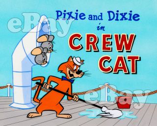 Rare Pixie & Dixie Cartoon Tv Photo Hanna Barbera Studios Huckleberry Hound