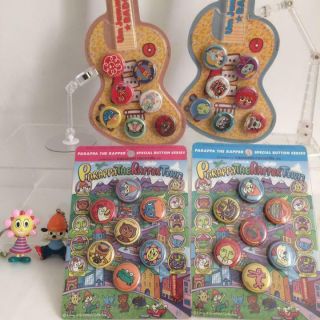 Um Jammer Lammy Parappa The Rapper Can Badge Set Keychain Game