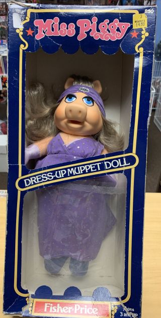 Fisher Price Miss Piggy Dress Up Doll 1981 Muppets