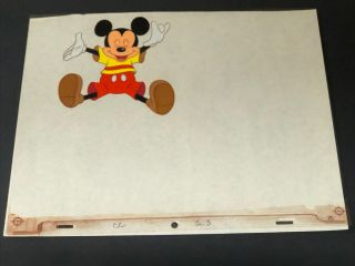 Rare Vintage Animation Mickey Mouse Walt Disney Production Art Cel 3