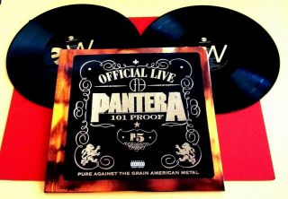 N 2 - Record Lp - Official Live Pantera 101 Proof No.  5 - Eastwest Label -