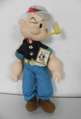 Vintage 1985 Popeye,  Olive Oil,  Sweet Pea Character Doll Presents 3