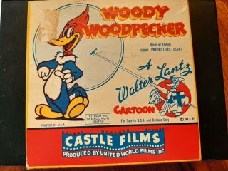 Vintage 8mm Or 16mm Woody Woodpecker Walter Lantz Cartoon Castle Films