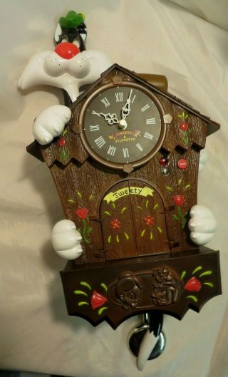 Looney Tunes Tweety And Sylvester Talking Animated Clock - Parts