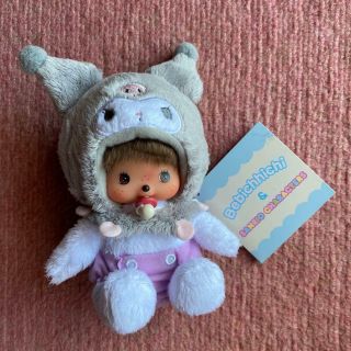 Kuromi Baby Monchhichi Bebichhichi Plush Doll Sanrio Japan W/tracking Fs