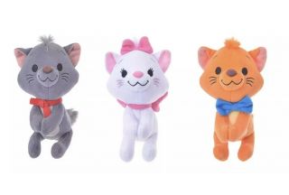 Nuimos Marie Toulouse Berlioz The Aristocats Plush Doll Set Of 3 Disney Store