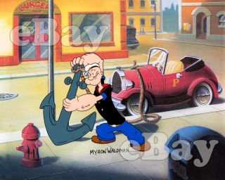Rare Popeye The Sailor Cartoon Color Photo Fleischer Studios Paramount