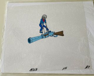 Bravestarr Animation Cel 2 With Certificate Of Authenticity Filmation