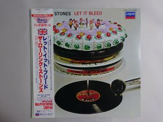 The Rolling Stones Let It Bleed London Records L18p 1810 Japan Vinyl Lp Obi