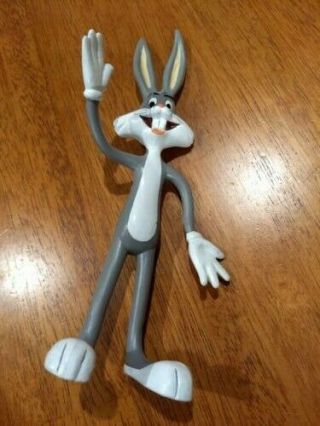 Applause 1988 Looney Tunes Bugs Bunny Poseable Figure Bendable 7”