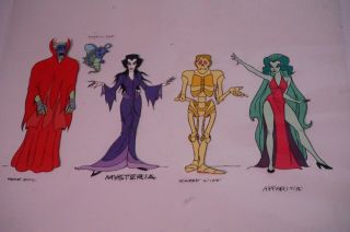 Filmation Ghostbusters Character Cell,  Prime Evil,  Mysteria,  Apparitia