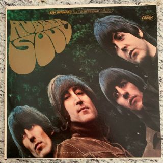 The Beatles " Rubber Soul " 12 " Vinyl Lp Record Ex / Jacket Ex