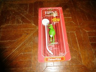 Vintage 1979 Kermit The Frog Stick Puppet The Muppets Players On Card