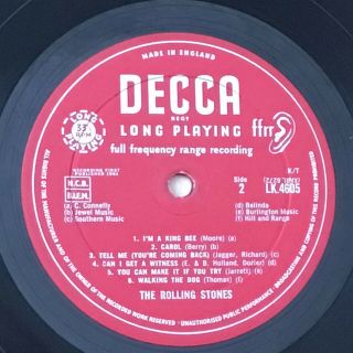 The Rolling Stones - S/t - 1964 Vinyl Lp Unboxed Mono Decca Lk.  4605