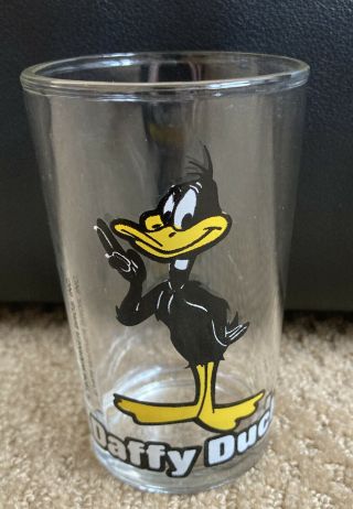 Daffy Duck 1976 Juice Glass Looney Tunes Warner Brothers Euc