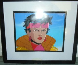 X - Men The Animated Series Production Cell Jubilee Close Up With Background