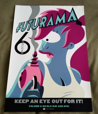 Sdcc Fox Futurama Leela Vol.  6 Promo Poster
