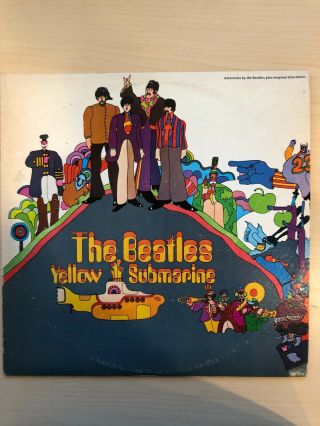 The Beatles Yellow Submarine Vinyl Lp Sw153 Apple Label Vg,