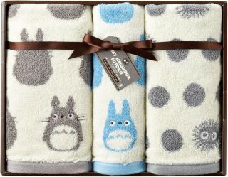 Ghibli My Neighbor Totoro Towel Gift Set Pitch - Black Blackie Japan Limited