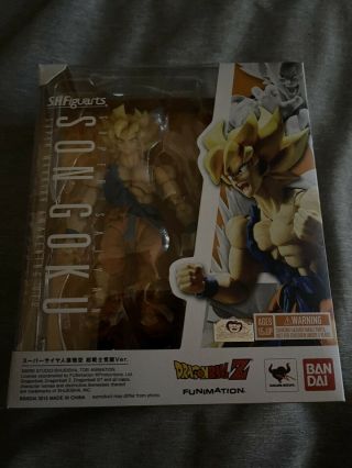S.  H.  Figuarts Dragon Ball Z Son Goku Warrior Awakening Ver.  Opened Box.