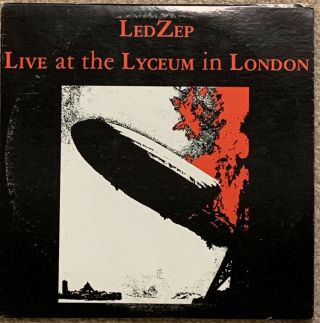 Ledzep " Live At The Lyceum London 1969 " Led Zeppelin 2lp Grant Muzik Privaterare