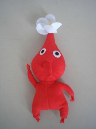 12 " Handmade Pikmin Plush Doll Red Flower